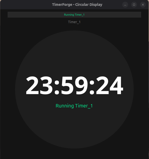 TimerForge Timer View